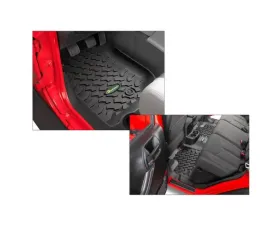 Quadratec Ultimate All Weather Floor Liners Front & Rear Jeep Wrangler Unlimited 4-Door JK 2007-2013